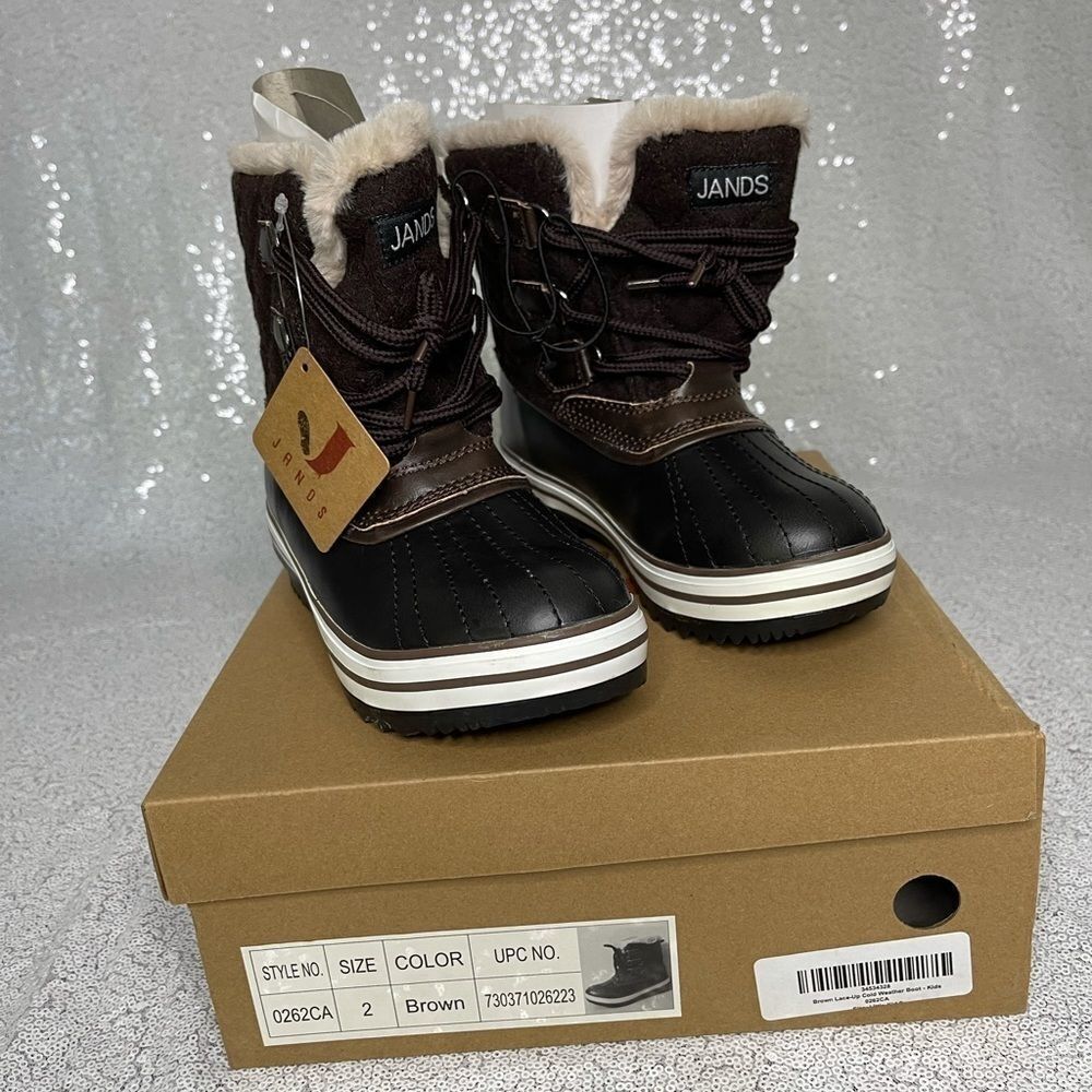 Transco Jands Brown Lace-Up Cold Weather Boot